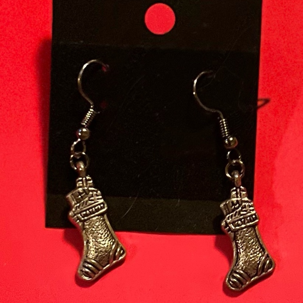 Metal Stocking Earrings